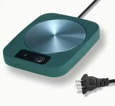 Coffee Mug Warmer - Electric Cup Warmer with Aluminum Metal Panel, Black Design, Suitable for Office and Desk Use, Ideal for ...