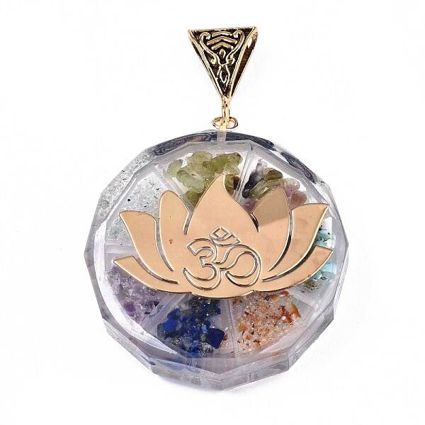 Transparent Epoxy Resin Alchemy Pendants