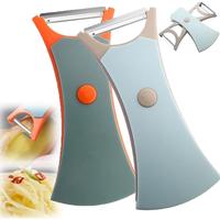 1-PCS 2 in 1 Fruit peeler - Multifunctional peeler for fruits and vegetables Stainless steel vegetable peeler, kitchen potato...