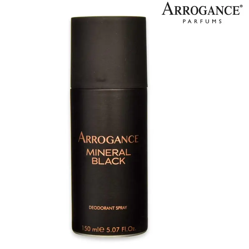 Arrogance Black Mineral Deodorant 150 Ml