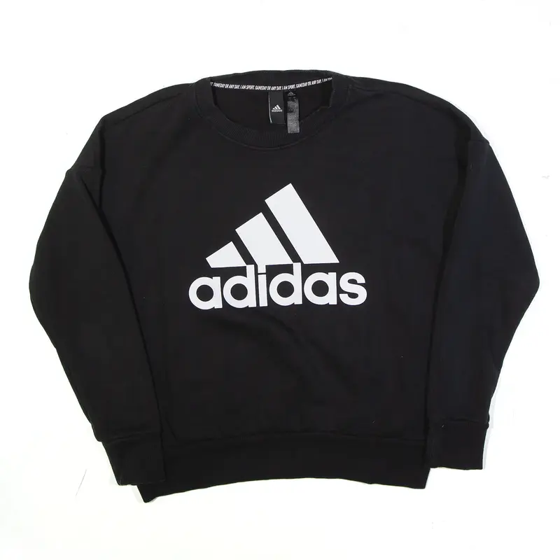 ADIDAS Sweatshirt Black Womens S