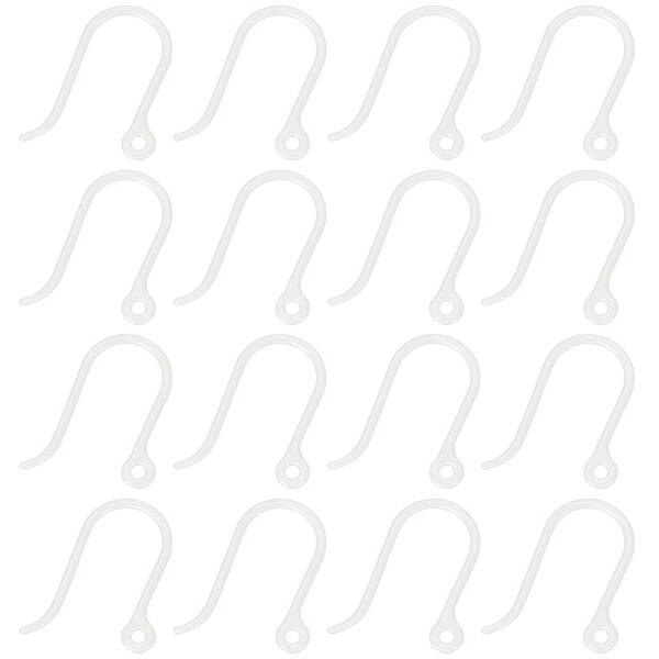 200Pcs Plastic Earring Hooks