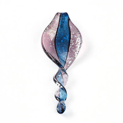 Handmade Gold Sand Lampwork Big Pendants