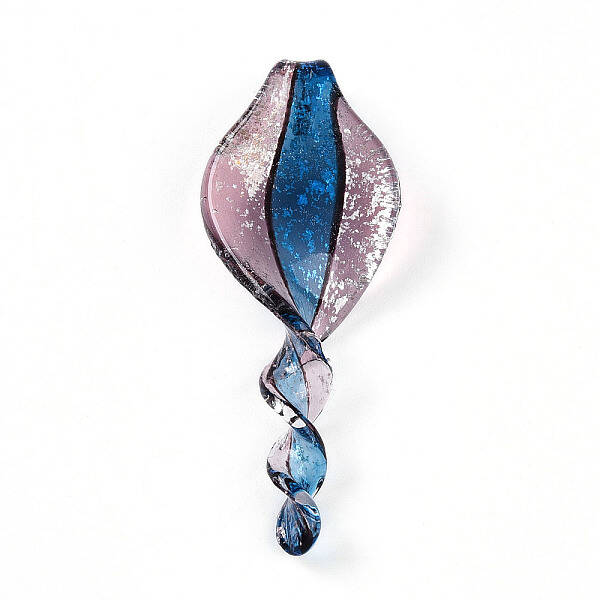 Handmade Gold Sand Lampwork Big Pendants