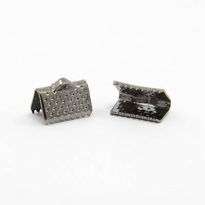 Iron Ribbon Crimp Ends