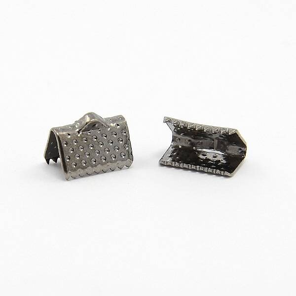 Iron Ribbon Crimp Ends