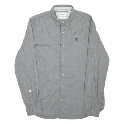 TIMBERLAND Mens Shirt Grey Check Long Sleeve XL