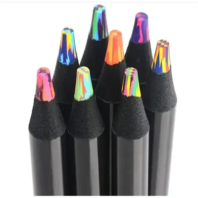 Colored Pencils, 8pcs/set 8 Colors Rainbow Pencils, Large Colored Pencil, Colored Pencil Art Supplies for Painting Coloring S...
