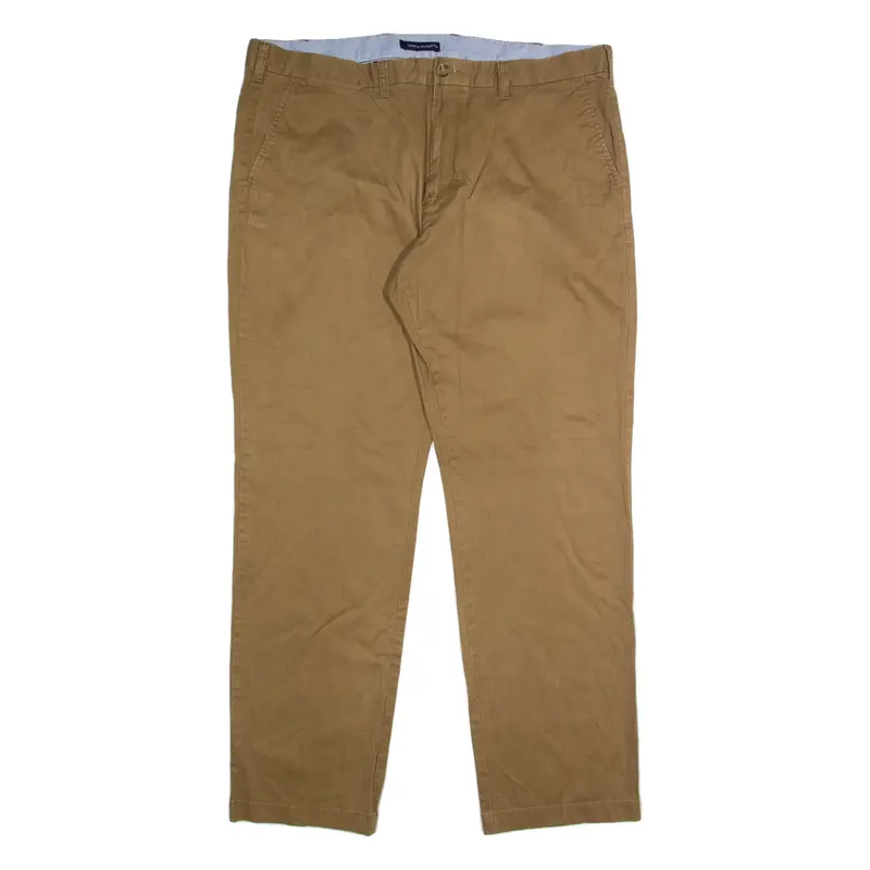 TOMMY HILFIGER Chino Mens Trousers Beige Regular Straight W40 L32