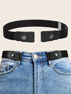 Women's Street Style Elastic Waistband, 2025 New Style Trendy Adjustable Waist Belt for Jeans Accessories, for Daily Decorati...