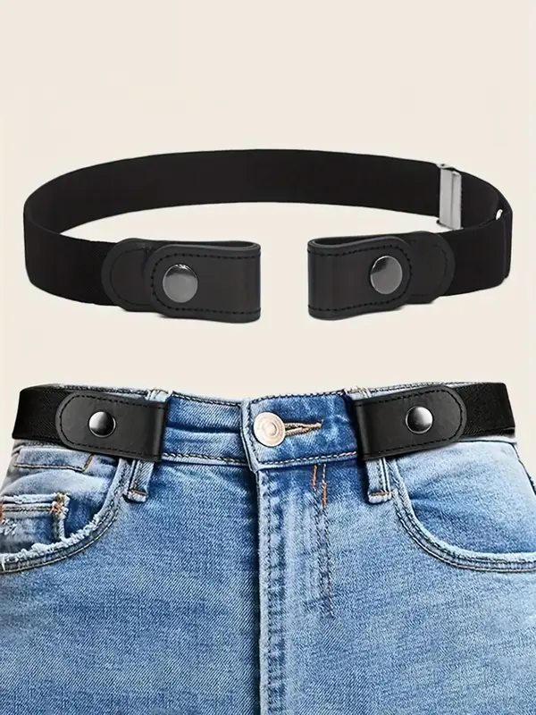 Women's Street Style Elastic Waistband, 2025 New Style Trendy Adjustable Waist Belt for Jeans Accessories, for Daily Decorati...