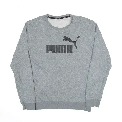 PUMA Sports Sweatshirt Grey Mens M