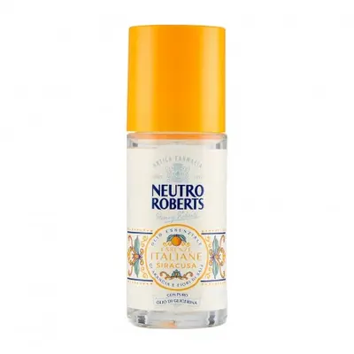 Neutro Roberts Essenze Italiane Siracusa - Roll-On Deodorant Essential Oil of Orange and Salt Flowers 50 ml