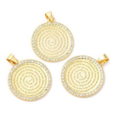 Brass with Cubic Zirconia Pendants