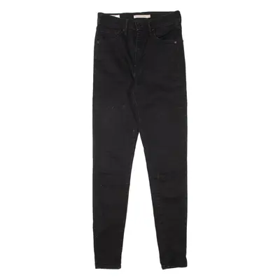 LEVI'S Mile High BIG E Womens Jeans Black Slim Skinny W27 L30