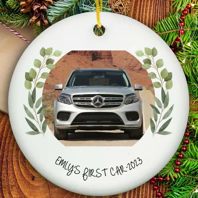 My First Car Ornament - Ceramic