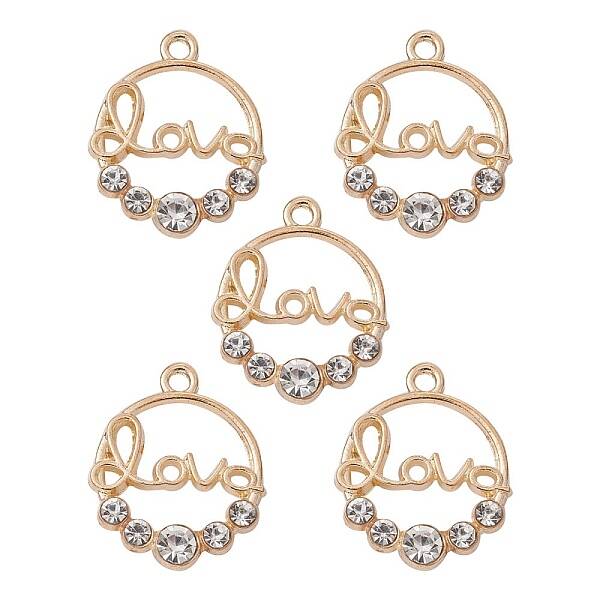 Alloy Crystal Rhinestone Pendants