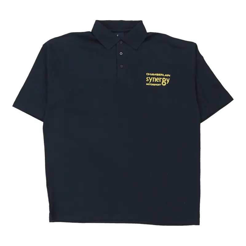 Chamberlain Synergy Motorsport Le Mans Uneek Polo Shirt - 2XL Blue Cotton