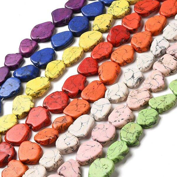 Synthetic Turquoise Dyed Beads Strands