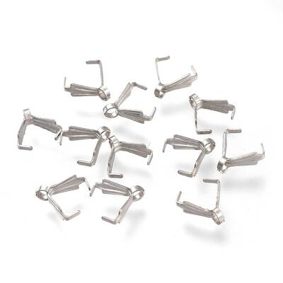 Tarnish Resistant 304 Stainless Steel Ice Pick Pinch Bails