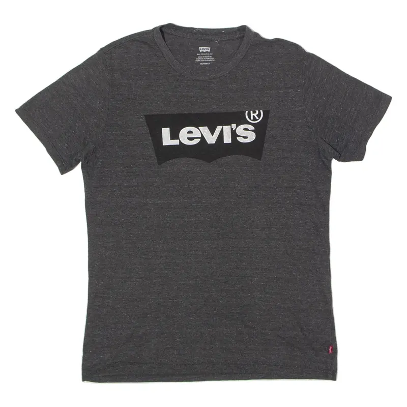 LEVI'S Mens T-Shirt Grey Crew Neck XS