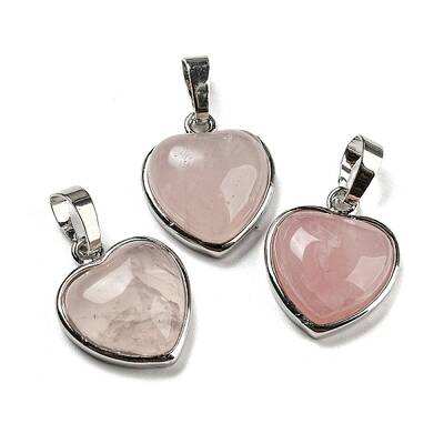 Natural Rose Quartz Pendants