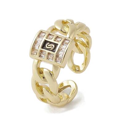 Brass with Cubic Zirconia Adjustable Rings