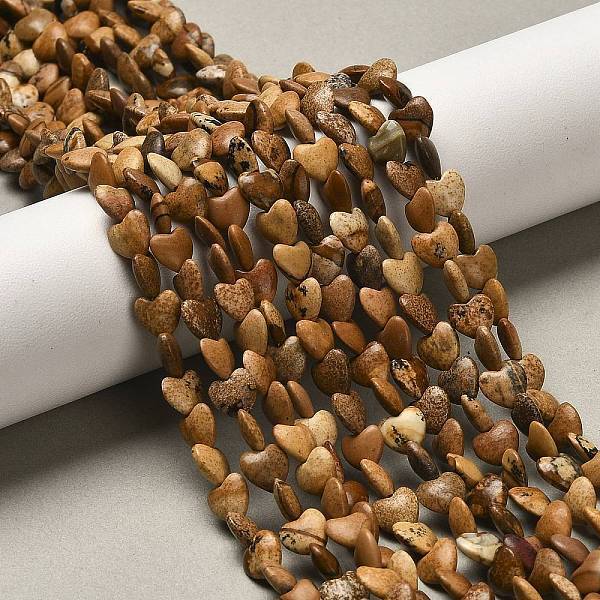 Natural Picture Jasper Beads Strands