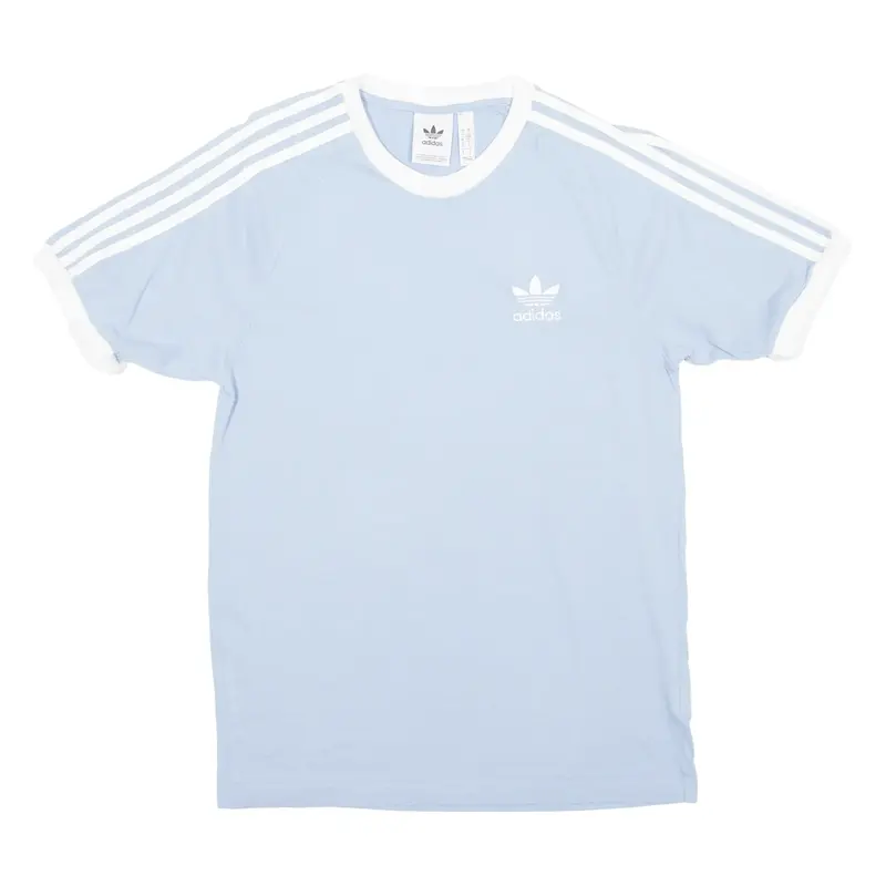 ADIDAS Mens T-Shirt Blue Crew Neck S