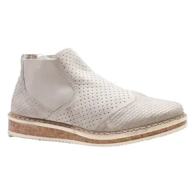 RIEKER Chelsea Boots Grey Synthetic Womens UK 7