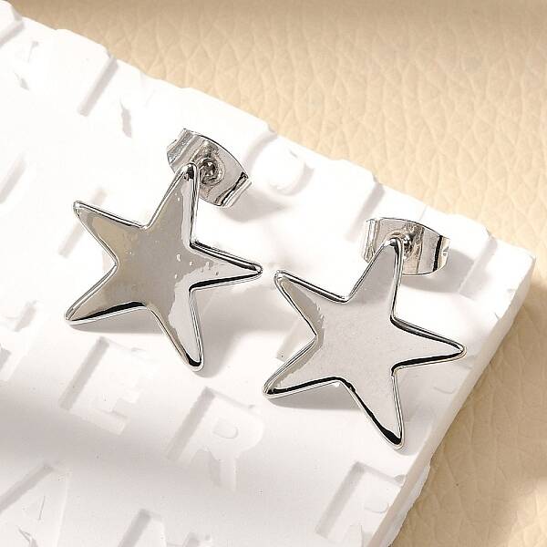 Brass Stud Earrings