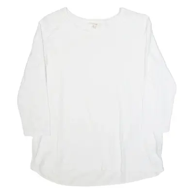 WHITE STUFF Womens Top White 3/4 Sleeve UK 12