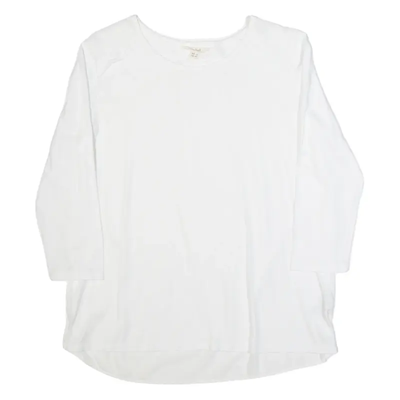WHITE STUFF Womens Top White 3/4 Sleeve UK 12