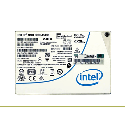877709-002 HP 2TB PCI Express NVMe 3.0 x4 Read Intensive Hot Pluggable 2.5-Inch Solid State Drive