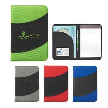 25 Customized Non-Woven Bubble Padfolio - Water Resistant