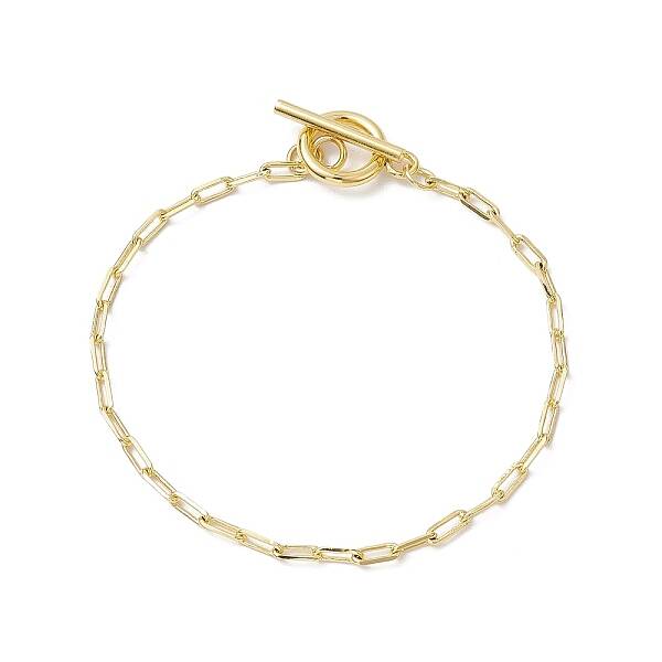 Brass Paperclip Chains Bracelets for Women