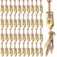 Self Drilling Drywall Anchors with Screws, Zinc Plated Steel Self-Drilling Anchors Set, Easy Application No Drill or Holes in...
