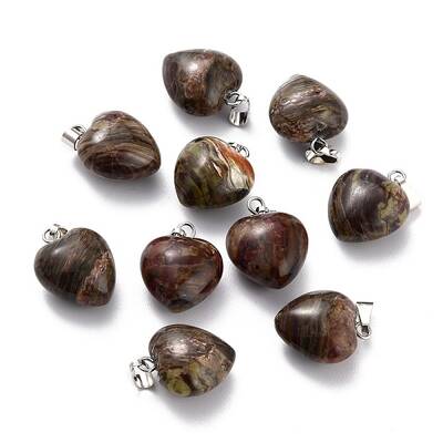 Natural Rhyolite Jasper Pendants