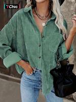 Women's Plain Shirt, Fall Clothes, Casual Baggy Drop Shoulder Long Sleeve Blouse Top for Fall, Ladies Clothes for Daily Wear,...