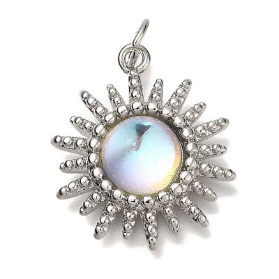 Rack Plating Brass Micro Pave Cubic Zirconia Pendants