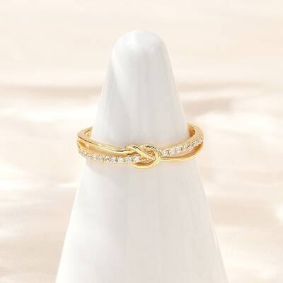 925 Sterling Silver Micro Pave Clear Cubic Zirconia Adjustable Finger Rings for Women