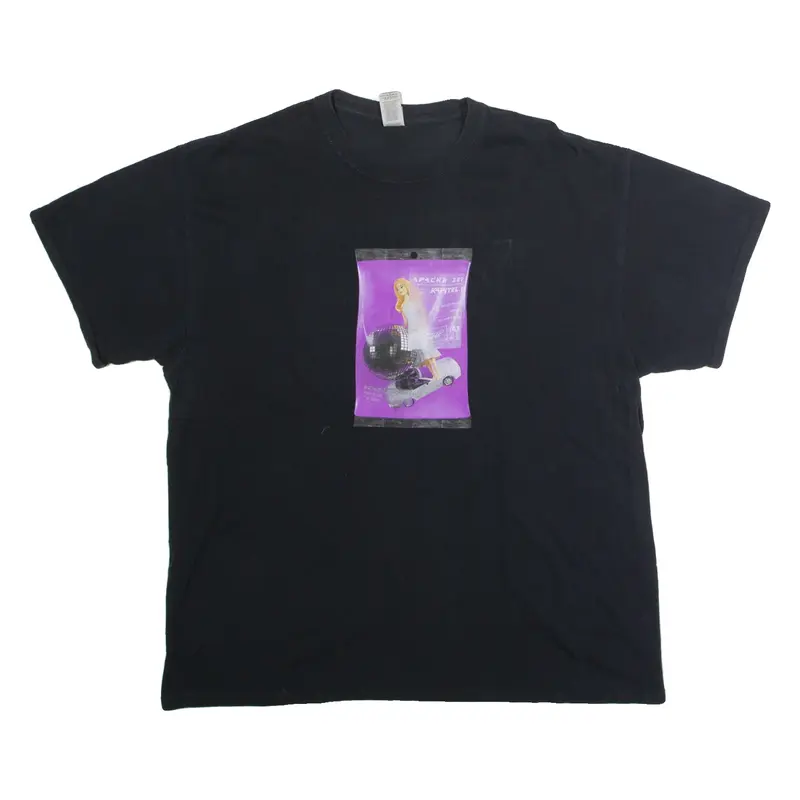 GILDAN Apache 207 Kapitel 1 Mens Band T-Shirt Black Crew Neck XL