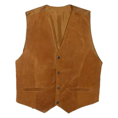 Mens Waistcoat Brown M