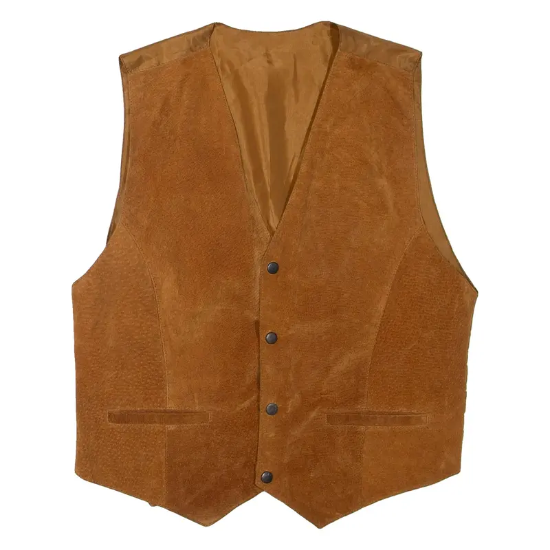 Mens Waistcoat Brown M