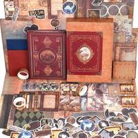 Funto Scrapbooking Kit: Medieval Chapter Series - Magic Books, Neruda Love, Green Forest, Rose Garden. Ideal for bullet journ...