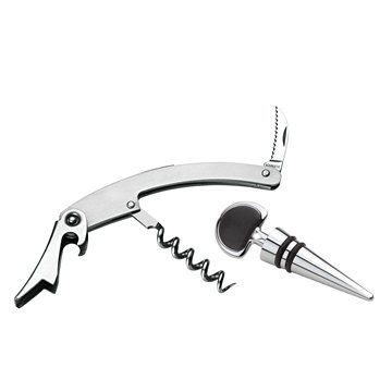 25 Promotional Silver Spring 2-Piece Wine Set - Multi-Function