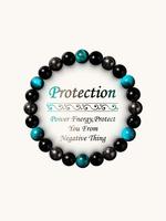 Mystic Triple Shield Bracelet, Energy Armor for Wealth & Protection, Unisex Aura Cleansing Jewelry, Spiritual Gift for Him & ...