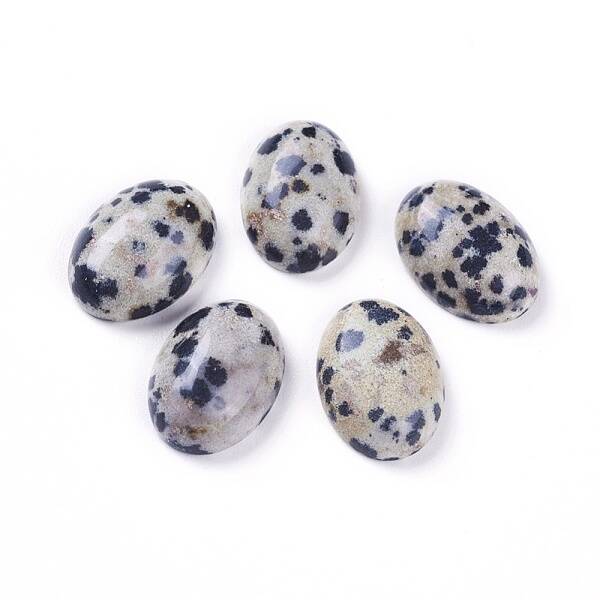 Natural Dalmatian Jasper Cabochons