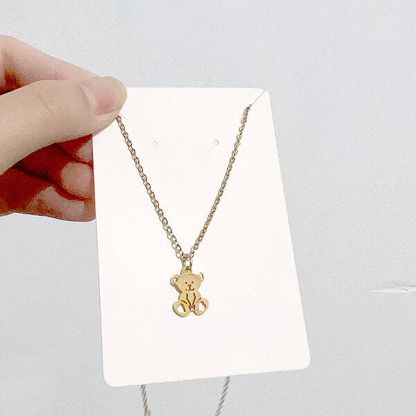 Christmas Stainless Steel Pendant Cable Chain Necklaces