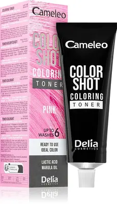 Delia Cosmetics Cameleo Color Shot Hair Dye For Hair Color Pink 60 Ml